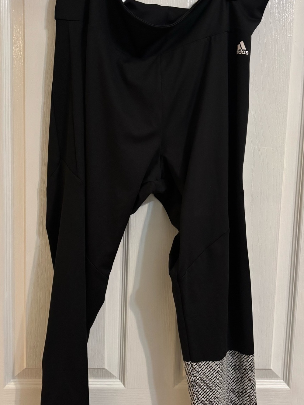 adidas Black Women's Training Joggers with Patterned Cuff